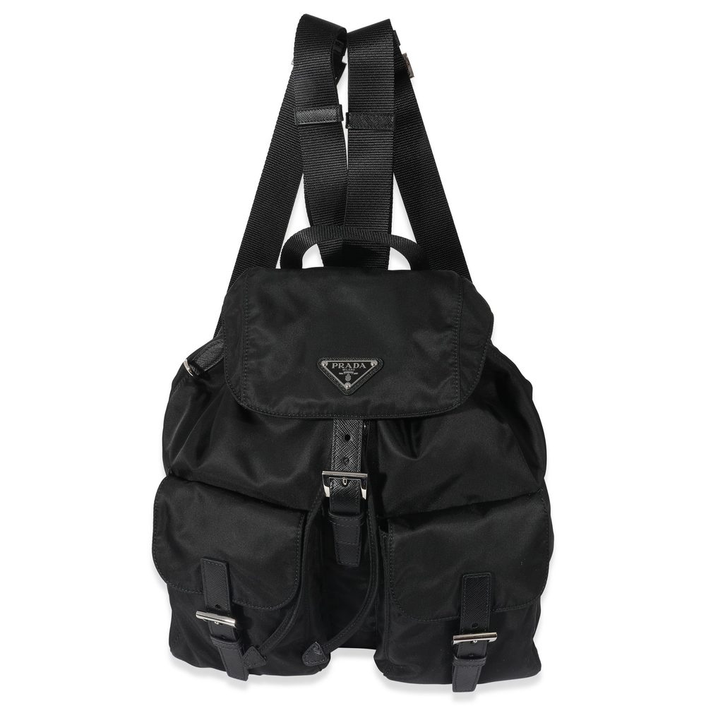Prada Black Re-Nylon Medium Backpack - image 1